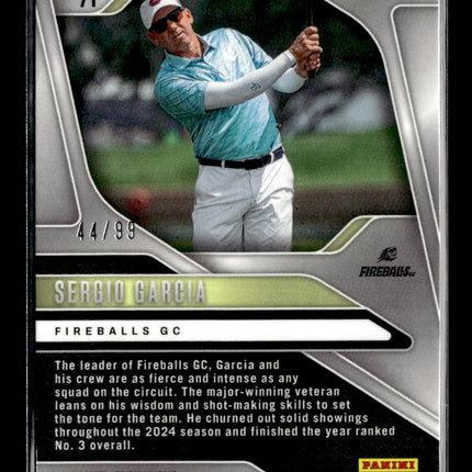 2025 Panini Prizm LIV Golf Sergio Garcia #71 Blue 44/99