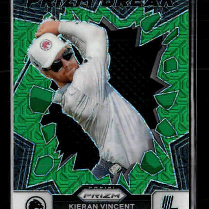 2024 Panini Prizm Prizm Break Kieran Vincent #9 Green Prizm /54