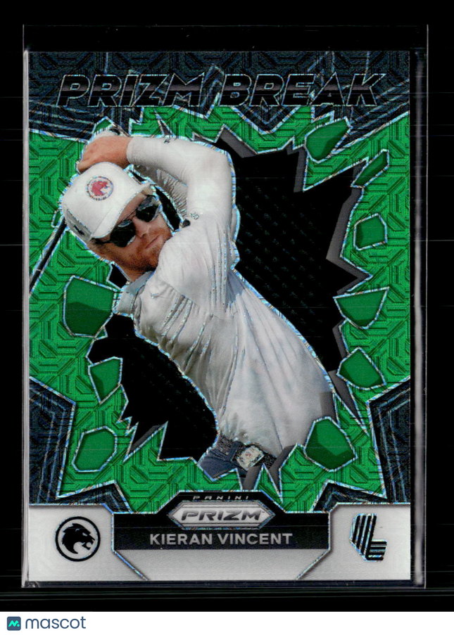 2024 Panini Prizm Prizm Break Kieran Vincent #9 Green Prizm /54