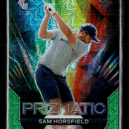 2024 Panini Prizm LIV Golf Prizmatic Sam Horsfield #8 Green Mojo /54