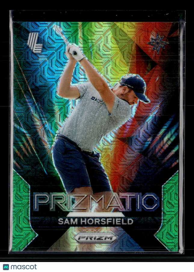 2024 Panini Prizm LIV Golf Prizmatic Sam Horsfield #8 Green Mojo /54