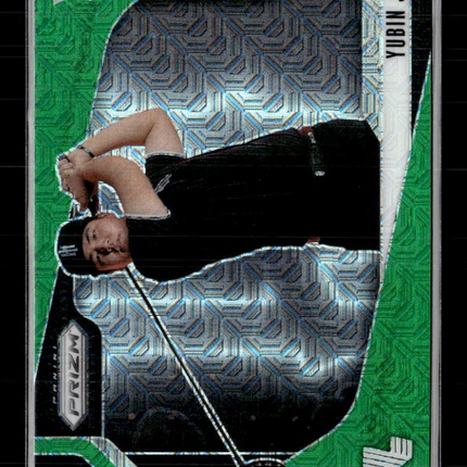 2025 Panini Prizm LIV Golf Yubin Jang #95 Green Mojo RC 01/49