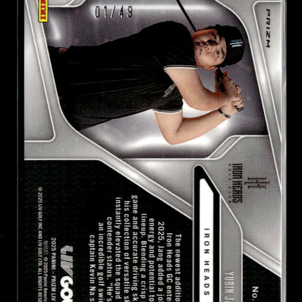 2025 Panini Prizm LIV Golf Yubin Jang #95 Green Mojo RC 01/49
