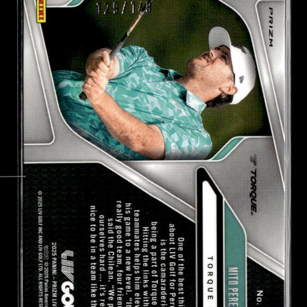 2025 Panini Prizm LIV Golf Mito Pereira #89 Blue 129/148