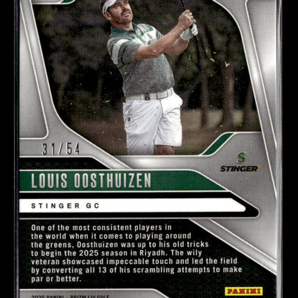 2025 Panini Prizm LIV Golf Louis Oosthuizen #11 31/54
