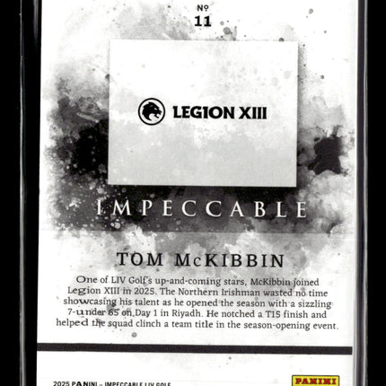 2025 Panini Impeccable LIV Golf Tom McKibbin #11 04/25