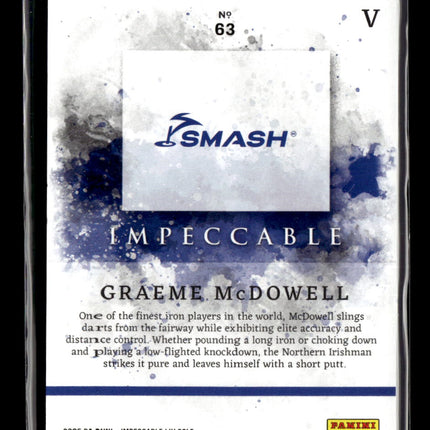 2025 Panini Impeccable LIV Golf Graeme McDowell #63 03/99