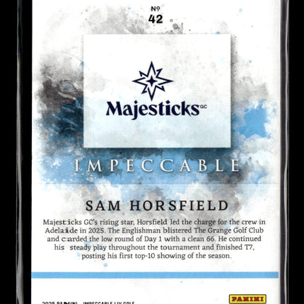 2025 Panini Impeccable LIV Golf Sam Horsfield #42 86/99