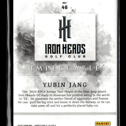 2025 Panini Impeccable LIV Golf Yubin Jang #46 41/54