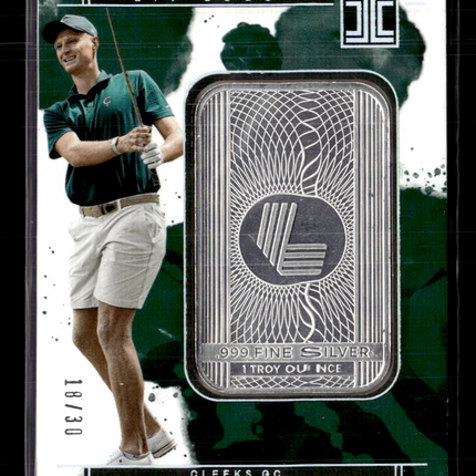2025 Panini Impeccable LIV Golf Adrian Meronk #25 1 Troy Ounce .999 Fine Silver