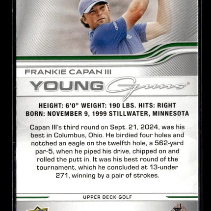 2026 Upper Deck Golf Young Guns Frankie Capan III #111