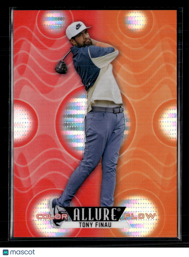 2026 UD Allure Golf Color Flow Tony Finau #CF-12 Spectrum Red-Orange /199