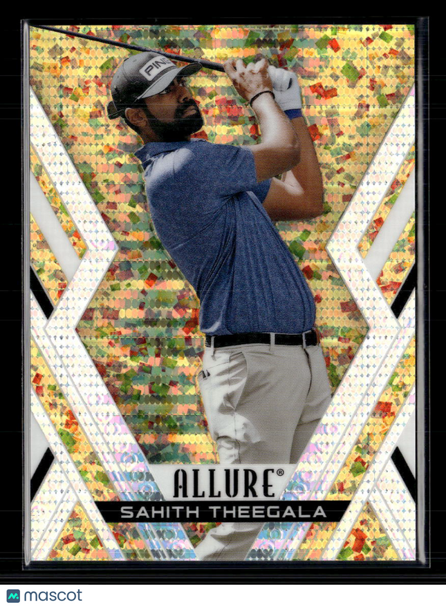 2026 Upper Deck Allure Golf Sahith Theegala #7 Gold Glitter Bomb 122/199