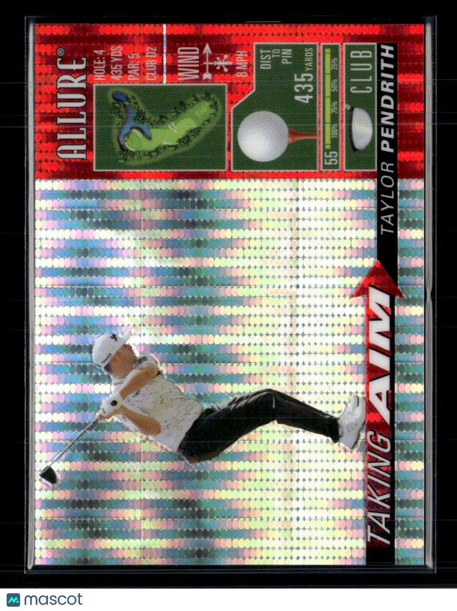 2026 Upper Deck Allure Golf Taylor Pendrith #TA-11 Spectrum Red /199