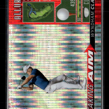 2026 Upper Deck Allure Golf Taking Aim Wyndham Clark #TA-5 Spectrum Red /199