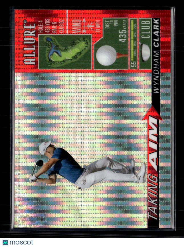 2026 Upper Deck Allure Golf Taking Aim Wyndham Clark #TA-5 Spectrum Red /199