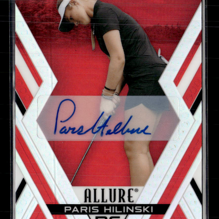 2026 Upper Deck Allure Golf Paris Hilinski #44 Red Tees Auto RC
