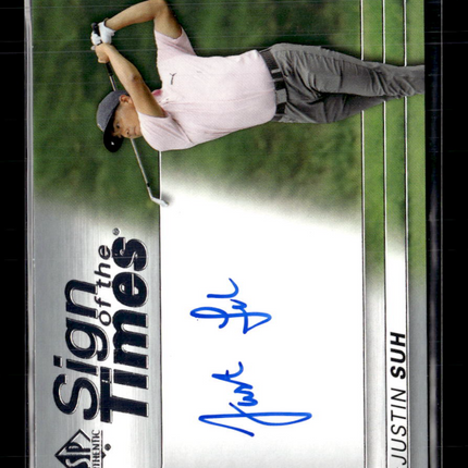 2021 Upper Deck SP Authentic Sign of the Times Justin Suh #SOTT-JS Auto