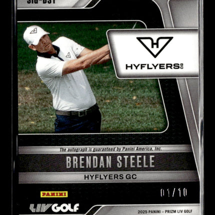 2025 Panini Prizm LIV Golf Brendan Steele #SIG-BST Gold 01/10
