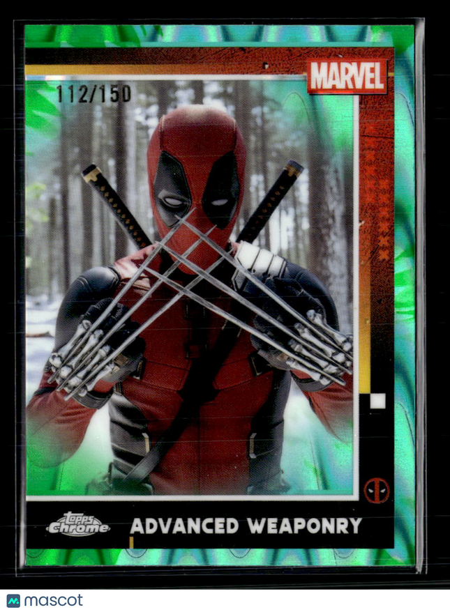 2025 Topps Chrome Marvel Deadpool & Wolverine Advanced Weaponry 112/150 #54