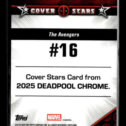 2025 Topps Chrome Deadpool wolverine Cover Stars Insert Gold 31/50 #CS-8