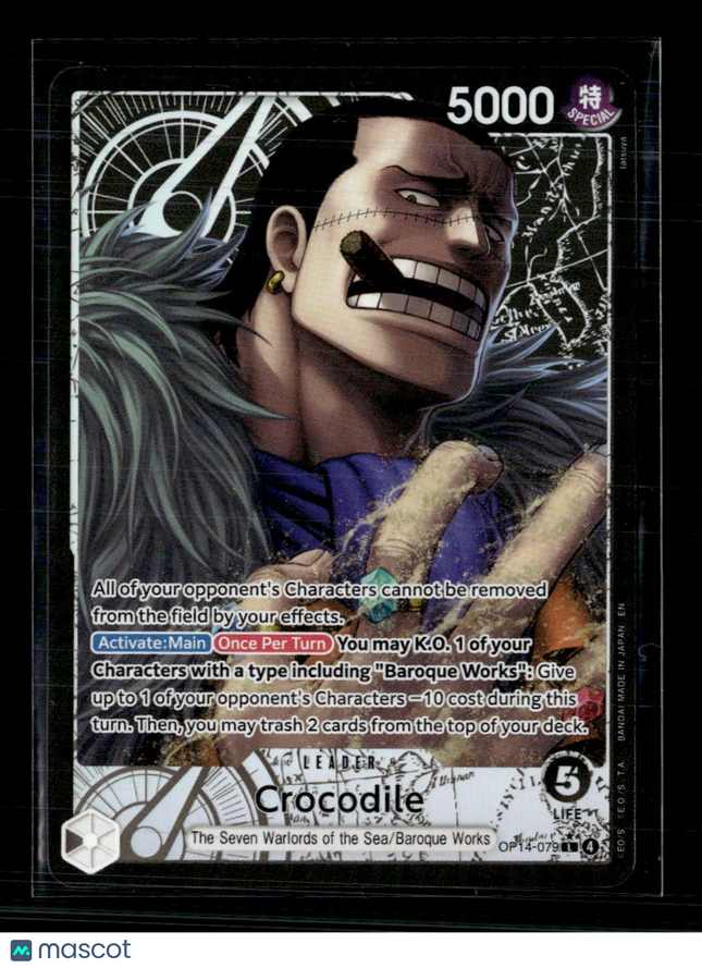 One Piece Card Game Crocodile The Azure Sea's Seven L • OP14-079