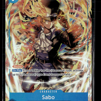 One Piece Card Game Sabo (Alt Art) Adventure on Kami's Island SR • OP15-046