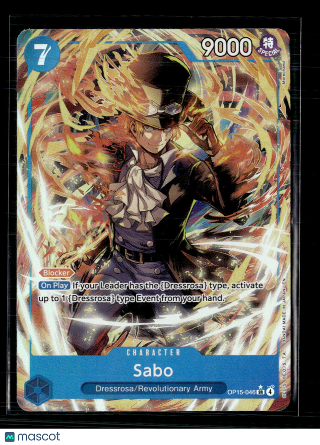One Piece Card Game Sabo (Alt Art) Adventure on Kami's Island SR • OP15-046