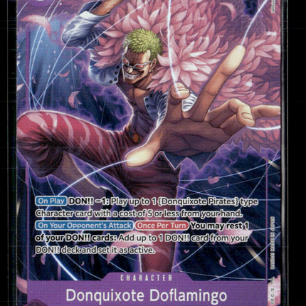 One Piece TCG Donquixote Doflamingo (Parallel) Royal Blood SR • OP10-071