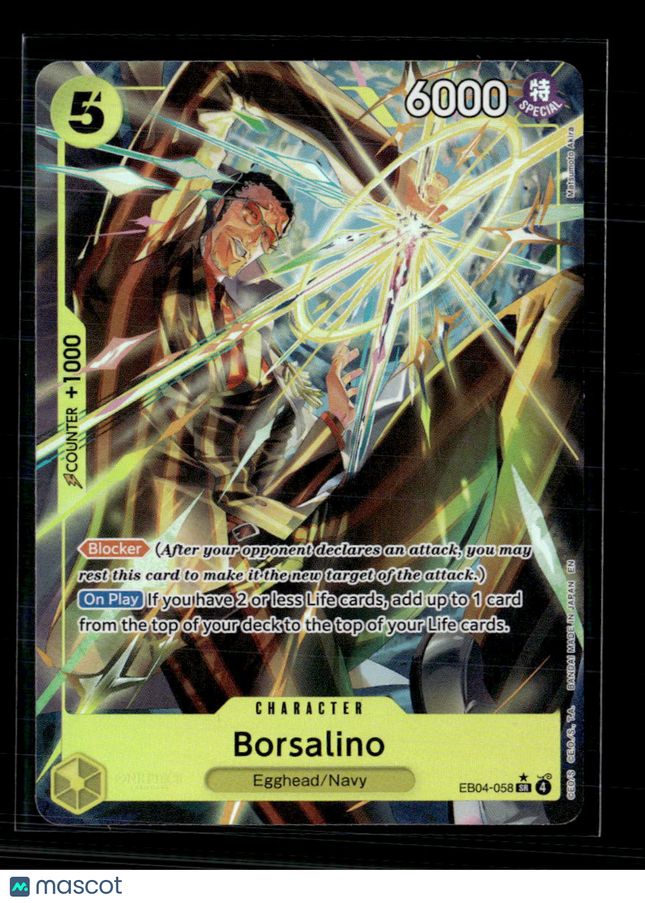 One Piece TCG Borsalino (Alternate Art) Adventure on Kami's Island SR • EB04-058