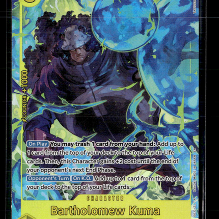 One Piece TCG Bartholomew Kuma (Alt Art) Legacy of the Master SEC • OP12-119