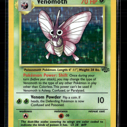 Pokemon 1999 Jungle Venomoth #13/64 Holo