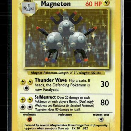 Pokemon 1999 Base Set Magneton #9/102 Holo