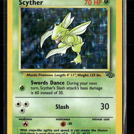 Pokemon 1999 Jungle Scyther #10/64 Holo