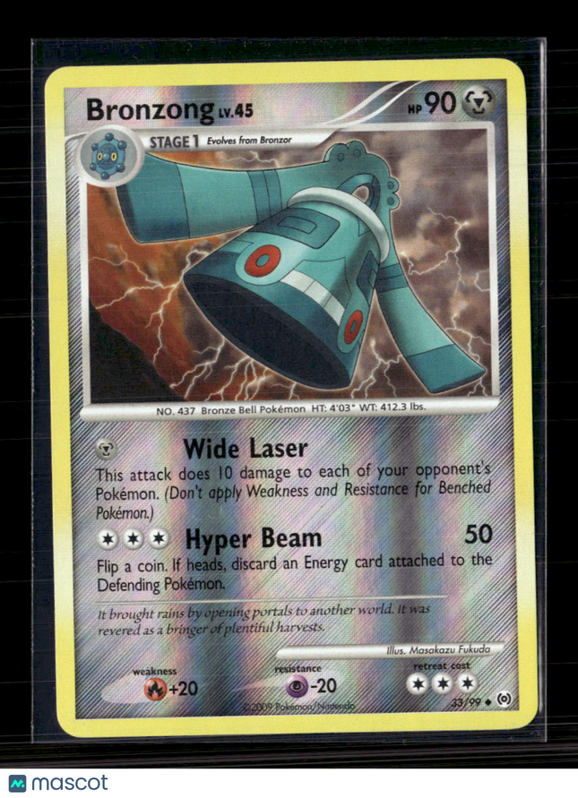 Pokemon 2009 EX Arceus Bronzong #33/99 Reverse Holo