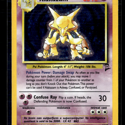 Pokemon 2000 Base Set 2 Alakazam #1/130 Holo