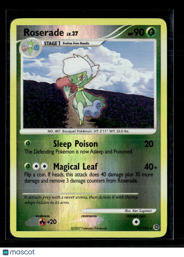 Pokemon 2007 Secret Wonders Roserade #17/132 Reverse Holo