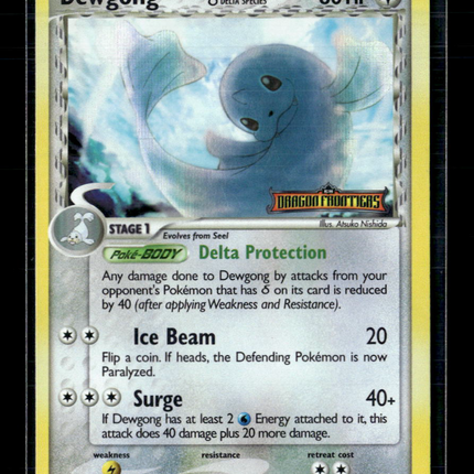 Pokemon 2006 EX Dragon Frontiers Dewgong #15/101 Reverse Holo