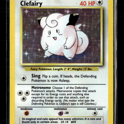Pokemon 1999 Base Set Clefairy #5/102 Holo