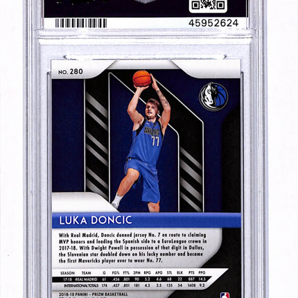 2018 Panini Prizm Luka Doncic #280 PSA 9