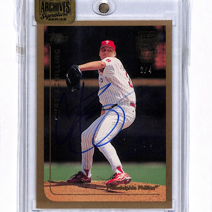 2016 Topps Gold Label Archives Signature Series Curt Schilling #385 Auto /4