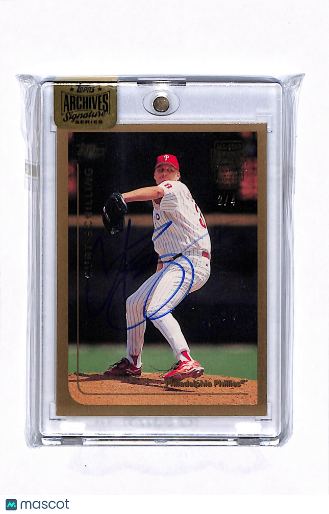 2016 Topps Gold Label Archives Signature Series Curt Schilling #385 Auto /4