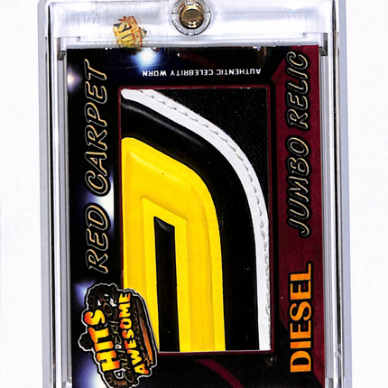 2011 Hits Memorabilia Red Carpet Jumbo Relic Vin Diesel Celebrity Worn 5/5 Patch