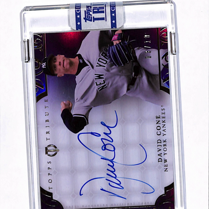 2015 Topps Tribute David Cone #TA-DC Purple Auto /10