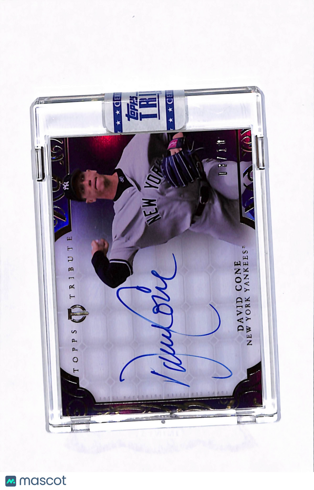 2015 Topps Tribute David Cone #TA-DC Purple Auto /10