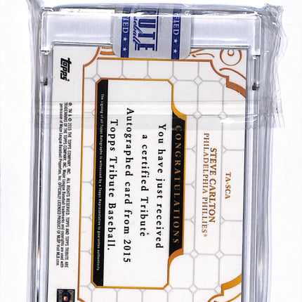 2015 Topps Tribute Steve Carlton #TA-SCA Black Auto /50