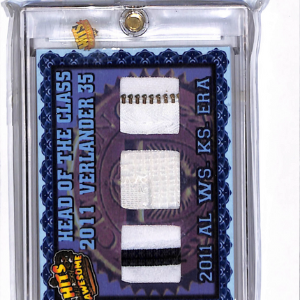 2011 Hits Memorabilia Justin Verlander #12659 Triple Patch Zipper 3/3