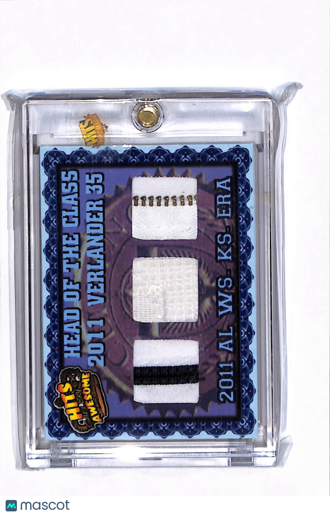 2011 Hits Memorabilia Justin Verlander #12659 Triple Patch Zipper 3/3
