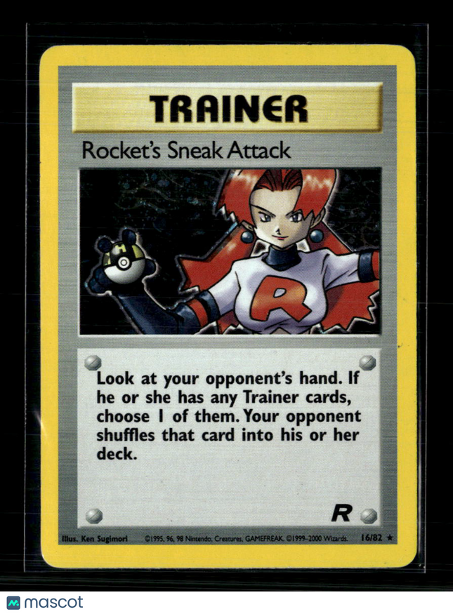Pokemon 2000 Team Rocket Rocket's Sneak Attack #16/82 Holo