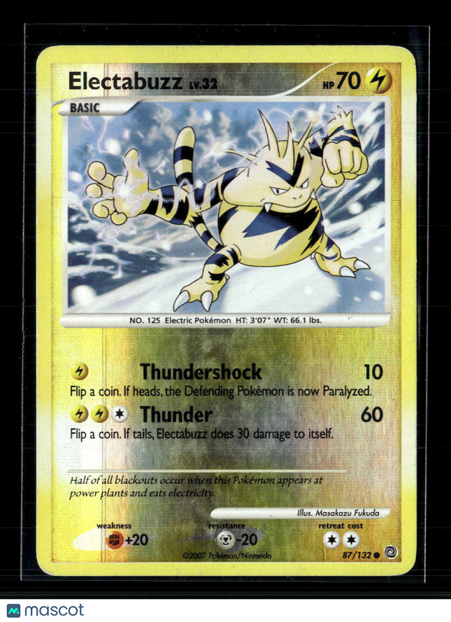 Pokemon 2007 Secret Wonders Electabuzz #87/132 Reverse Holo